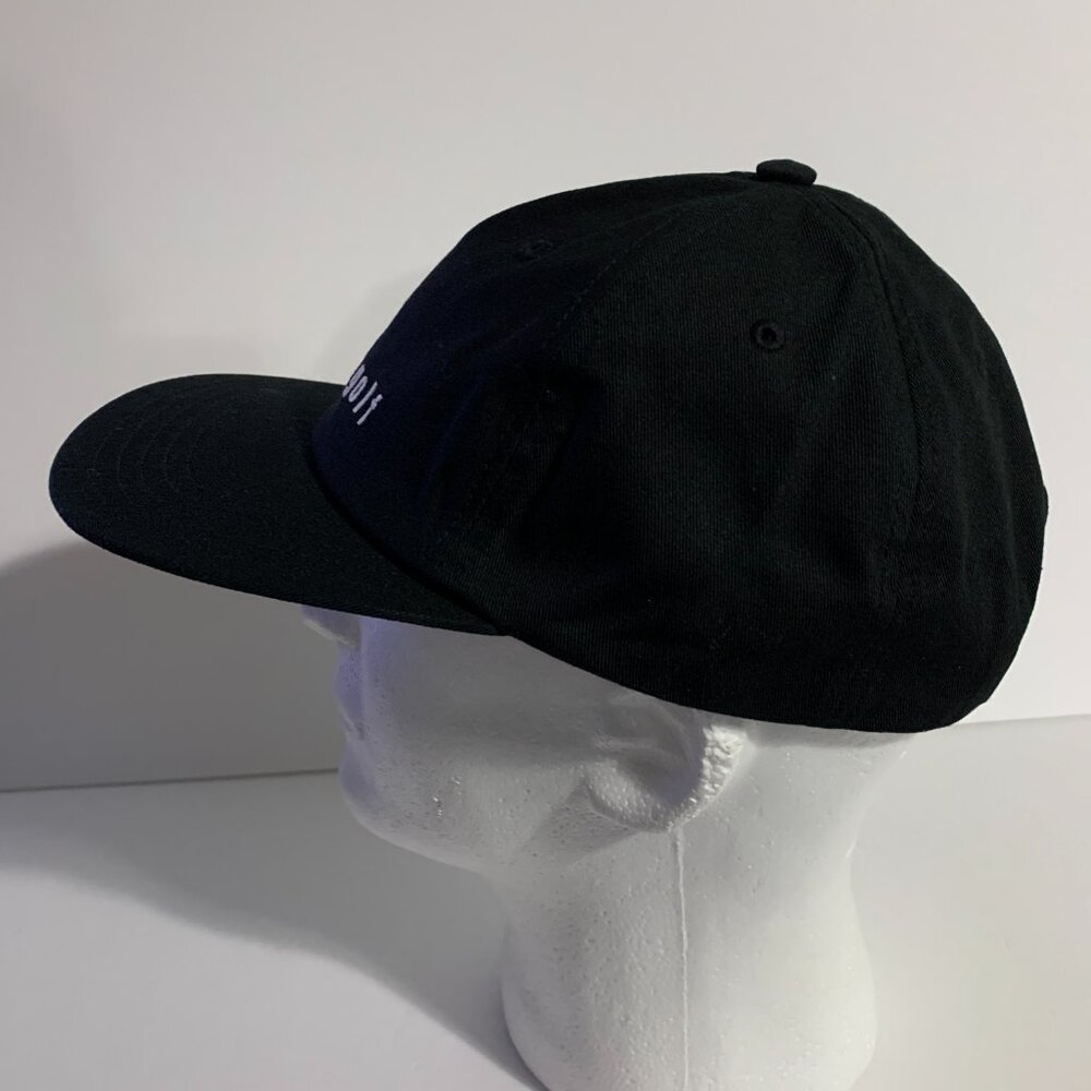 Adidas Hat Golf Adjustable Faux Leather Strap Black White Cap One Size Fits Most - Picture 3 of 9